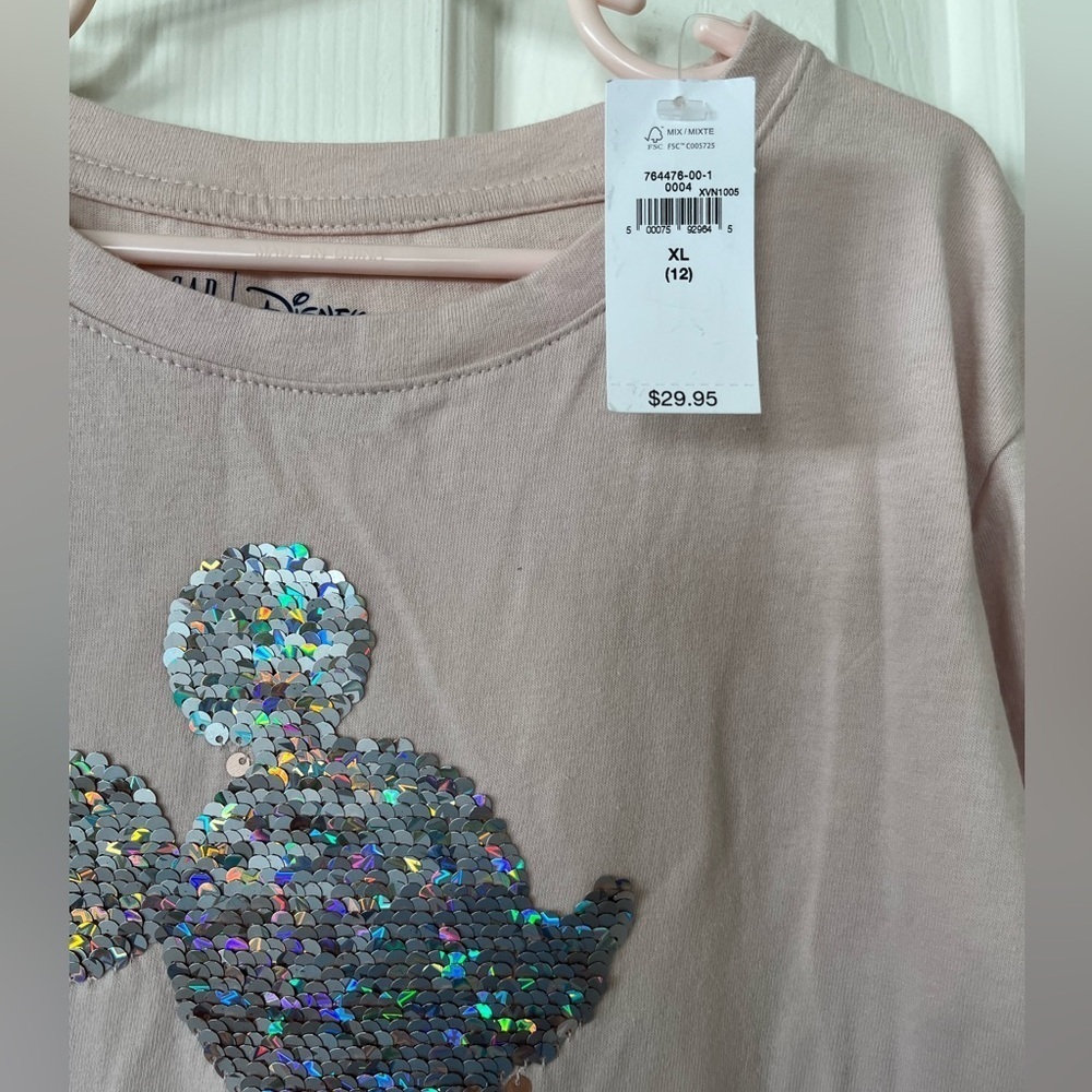 Long sleeve Disney flip shirt, NWT - Picture 5 of 8